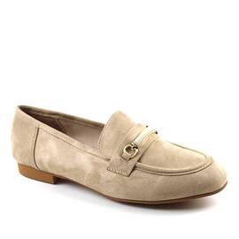 Mocasini usori de dama , cu accesoriu auriu A10505-BEIGE, Culoare (12): Bej, Marime (12): 38 - - Roveli