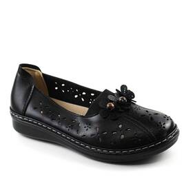 Pantofi comozi de dama , perforati GG5-BLACK, Culoare (12): Negru, Marime (12): 38* - - Roveli