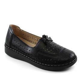 Pantofi comozi de dama , perforati AA21-BLACK, Culoare (12): Negru, Marime (12): 37* - - Roveli