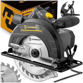 Ferastrau circular, constructie solida, motor eficient, 2500-5500 rpm, reglarea unghiului de taiere, extragerea prafului, ghidaj paralel, 24 dinti taietori, 1200 W - - Roveli