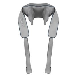 Aparat de masaj shiatsu, pentru gat si spate, 3 niveluri de intensitate, schimbare de directie, functie de incalzire, wireless, oprire automata dupa 10 minute, miscare 3D, 27 cm - - Roveli