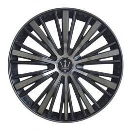Set 4 capace roti VELAR Phantom Grey, design multi-spoke Premium, ABS rezistent, Universal, pentru jante R15 - - Roveli