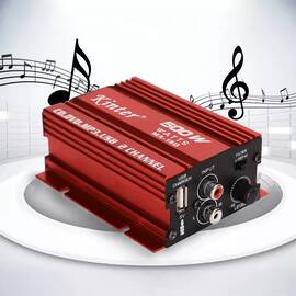 MINI amplificator auto, stereo, 500 W max, cu incarcare USB - - Roveli