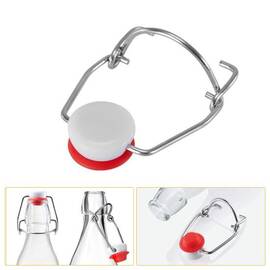 Set 100 capace pentru sticle cu inchidere cu clema metalica si dop ceramic cu garnitura din cauciuc - - Roveli
