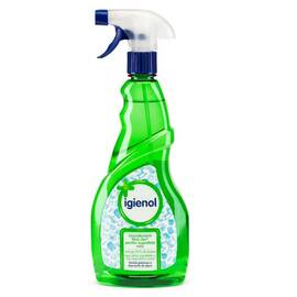 Solutie dezinfectanta suprafete mici Igienol, lichid fara clor, antibacterian, parfum mar, 750 ml, pulverizator, verde - - Roveli