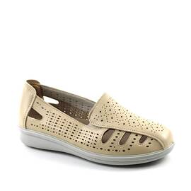 Pantofi comozi de dama , perforati GG2-BEIGE, Culoare (12): Bej, Marime (12): 38* - - Roveli