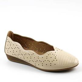 Pantofi comozi de dama , perforati A3885-BEIGE, Culoare (12): Bej, Marime (12): 41* - - Roveli