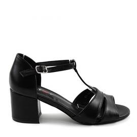 Sandale comode de dama , cu toc mediu 88-1A-BLACK, Culoare (12): Negru, Marime (12): 38 - - Roveli