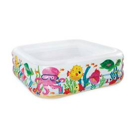 Piscina gonflabila pentru copii Intex, in forma de bazin patrat, cu kit de reparare, 340 l, 159 x 159 x 50 cm - - Roveli
