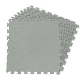 Covor Protectie Piscina Puzzle DacEnergy, 8 Bucati, 50x50 cm, Grosime 10 mm, PVC, Suprafata 1.9 mp, Antiderapant, Termoizolant, Rezistent Apa si Mucegai, Montaj Rapid, Compatibil Trambuline Locuri de Joaca Terase, 1.4 kg, Gri - - Roveli