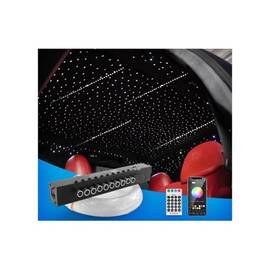Kit fibra optica led rgb+w plafon instelat 700 fire 3m cu efect meteorit si stea cazatoare 12v control wireless  Cod: HH-4-700 - - Roveli