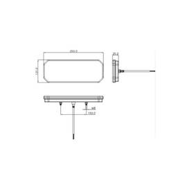 Lampa stop camion LED cu semnalizare dinamica  STANGA/DREAPTA  12-24V Cod: SL-5004 - - Roveli
