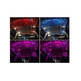 Kit fibra optica plafon instelat LED RGB cu telecomanda 0.75mm 500 fire 3 metri 12V Cod: HH-5003 - - Roveli