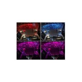 Kit fibra optica plafon instelat LED RGB cu telecomanda 0,75mm 200 fire 3 metri 12V  Cod: HH-2003 - - Roveli