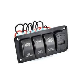 Carcasa suport cu 3 butoane tip Rocket ,voltmetru si USB Cod: SPA069 - - Roveli