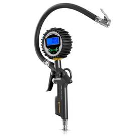 Pistolet de umplat anvelope, afisaj LCD digital, furtun flexibil de 34 cm, racord standard de 1/4", control precis al presiunii - - Roveli