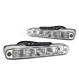 Set 2 proiectoare DRL 12/24V, 5 LED-uri, DRL506HP Amio Cod: 01522 - - Roveli