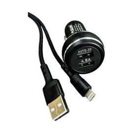 Incarcator auto 4.8A cu cablu tip lightning 12-24V Cod: PG-260I PREMIUM - - Roveli