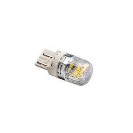 Set 2 becuri auto LED 2 faze T20 7443 W21/5W 16SMD 2835 CANBUS 12-24V 450/100lm lumina alba Cod: SPT18-7443-W - - Roveli