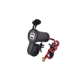 Mufa USB moto cu adaptor  3.1A   Cod: MCA040 - - Roveli