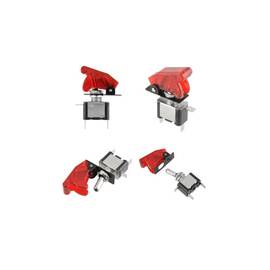 Buton cu protectie si Led 12V  Cod:  01150 - - Roveli