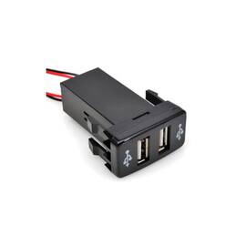 Mufa USB pentru bord  din cauciuc cu 2 porturi  Cod: 02 - - Roveli
