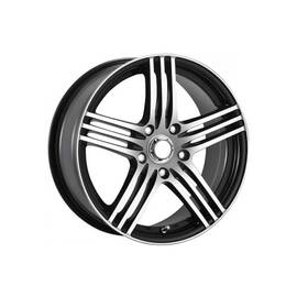 Jante ART 13x5.5 4x100 ET35 negru polish diamond cut compatibile Dacia, Renault, Volkswagen, Opel Cod: 277 - - Roveli