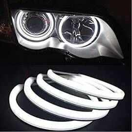 Angel Eyes COTTON compatibil BMW E46 fara lupa. Lumina: alba DRL + semnalizare galbena  COD: H-COT-WY07 - - Roveli