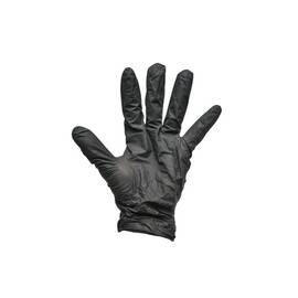 Manusi din nitril negre nepudrate cu textura aderenta pe degete, 100 bucati  Cod: DISTT87 / DISTT86 / DISTT85 - - Roveli
