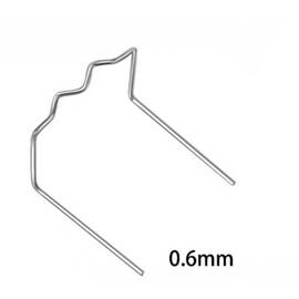 Set 100 cleme pentru pistol reparat plastic 0.6mm otel inoxidabil Cod: K18028-12 - - Roveli