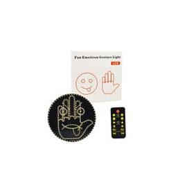 Panou LED tip emoticon zambaret , programabil, cu afisaje personalizabile controlate din telecomanda 12 gesturi Cod: FS-1804 - - Roveli