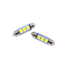 Bec sofit tip siguranta 31mm 3SMD 5050 12V  fara functie Canbus   100lumen   Lumina alba Cod: HH034 - - Roveli