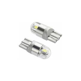 Set 2 becuri LED T10 2 SMD 3030 Canbus Alb 24V Cod: HL - - Roveli