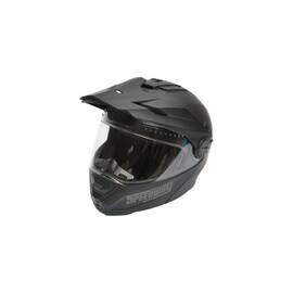 Casca motocross integrala negru mat cu viziera transparenta si ochelari de soare marimea XL Lion Cod: DISTM87 - - Roveli