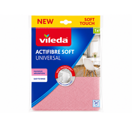 Laveta curatenie, microfibra, super absorbanta, fara urme, 1 buc, roz - - Roveli