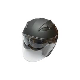 Casca moto tip jet neagra, model urban cu viziera transparenta si ochelari de soare, marimea L Cod: DISTM80 - - Roveli
