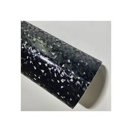 Rola folie auto autocolant PVC negru cu model 3D 1.52m x 30m cu tehnologie eliminare bule Cod: KM1009 - - Roveli