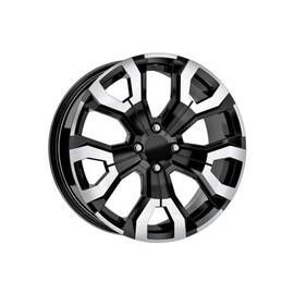 Jante DY1886 KM 16x6.5 5x114.3 ET35 negru polish diamond cut compatibile Dacia Renault Nissan Toyota Cod: DY1886 - - Roveli