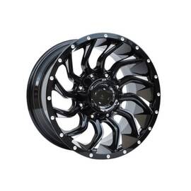 Jante DY481 KM 20x9 6x139.7 ET0 negru argintiu compatibile Ford Toyota Nissan Mitsubishi Cod: DY481 - - Roveli