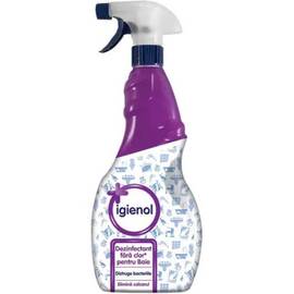 Solutie curatare baie Igienol, lichid, fara clor, antibacterian, 750 ml, pulverizator, alb - - Roveli