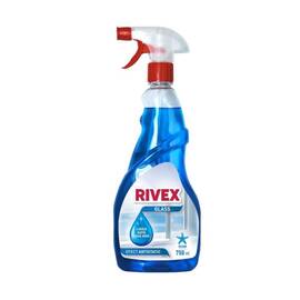 Solutie curatare geamuri Rivex, lichid, parfum ocean, pulverizator, 750 ml, albastru - - Roveli