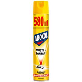Spray insecticid impotriva mustelor si tantarilor Aroxol, efect imediat, 580 ml - - Roveli