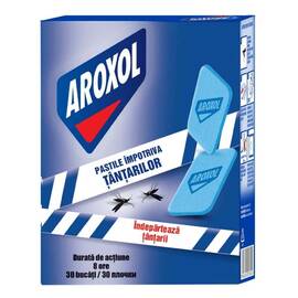 Pastile anti tantari Aroxol, 30 bucati, 8 ore actiune, albastru - - Roveli