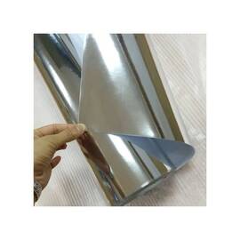 Folie auto autocolant PVC cromata argintiu oglinda 1.52m x 1m Cod: A086 - - Roveli