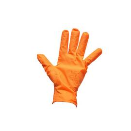Manusi nitril portocalii nepudrate diamond grip marimea S 100 bucati Cod: BK90033 - - Roveli