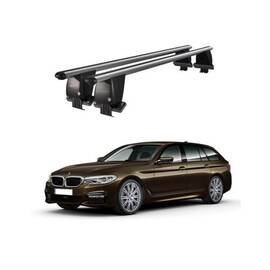 Bare transversale portbagaj auto aluminiu compatibile plafon neted BMW Seria 5 G31 Touring 2017-> argintii sau negre Cod: CB200101 Kit-101 - - Roveli