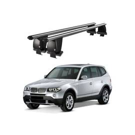 Bare transversale portbagaj auto aluminiu compatibile plafon neted BMW X3 E83 2004-2010 argintii sau negre Cod: CB200101 Kit-103 - - Roveli