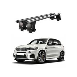 Bare transversale portbagaj auto aluminiu compatibile plafon neted BMW X5 F15 2013-2018 argintii sau negre Cod: CB200101 Kit-101 - - Roveli