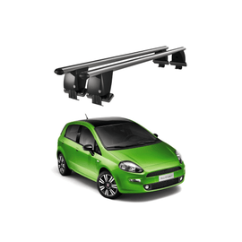 Bare transversale portbagaj auto aluminiu compatibile plafon neted Fiat Punto III 199 2012-2018 argintii sau negre Cod: CB200101 Kit-101 - - Roveli