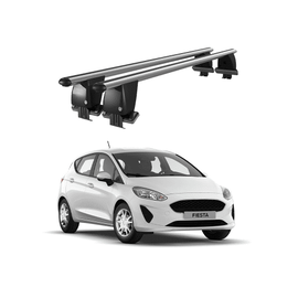 Bare transversale portbagaj auto aluminiu compatibile plafon neted Ford Fiesta VII 2017-> argintii sau negre Cod: CB200101 Kit-109 - - Roveli